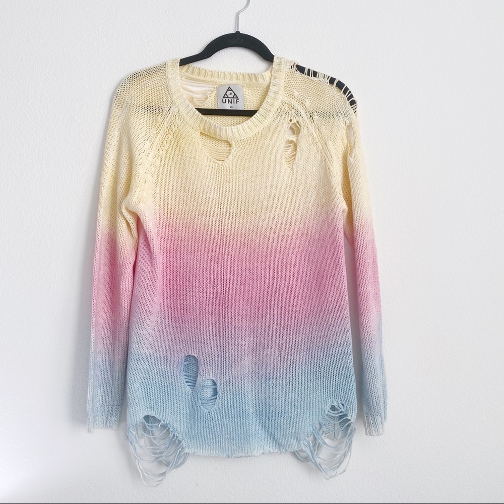 UNIF rainbow sweater